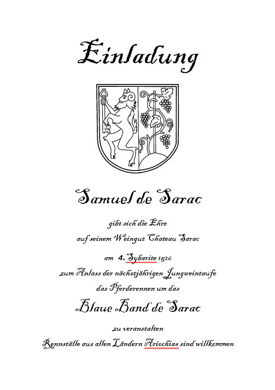 Einladung Vendoc